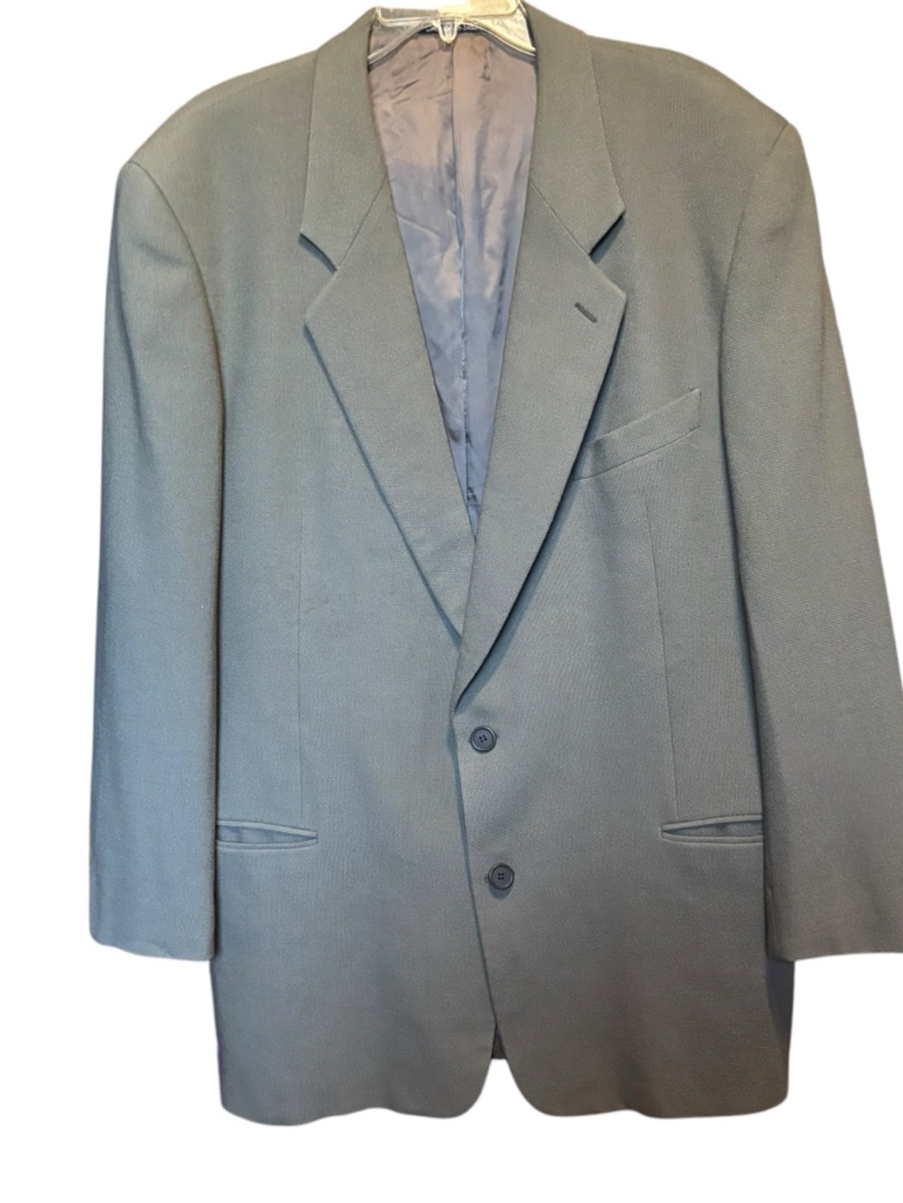 VTG Giorgio Armani Men’s Blazer Le Collezioni Solid Olive Wool Sport Coat 44L